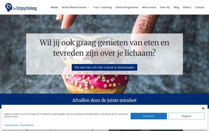 Screenshot ta' eetpsycholoog.nl