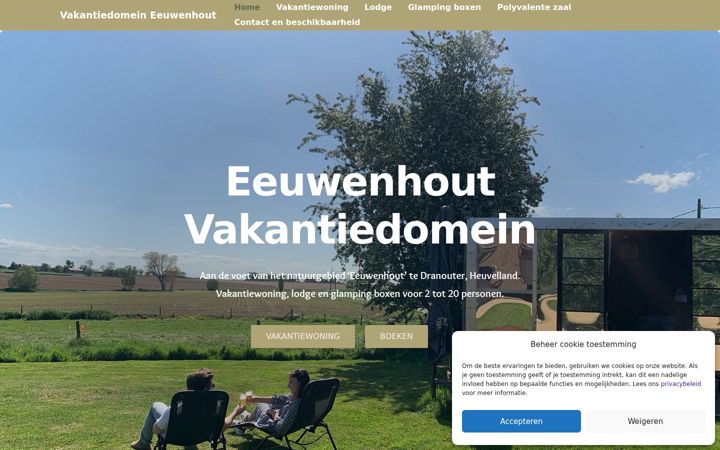 Screenshot von eeuwenhout.info