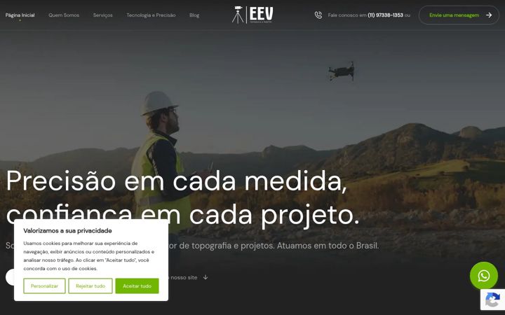 Skærmbillede af eevtopografia.com.br