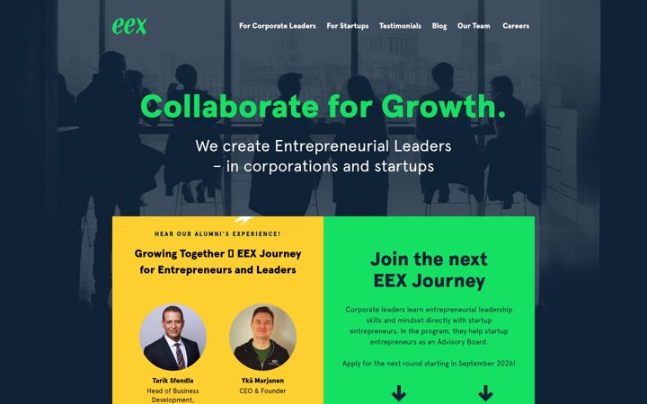 Screenshot of eexglobal.com