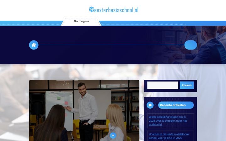Screenshot ta' eexterbasisschool.nl