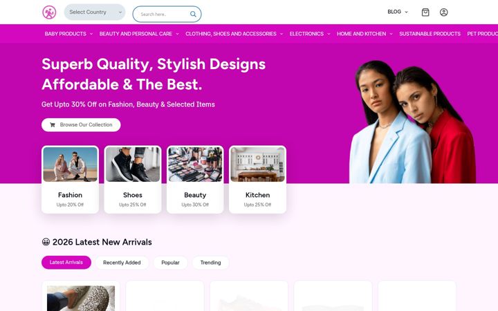 Screenshot of eezicommerce.com