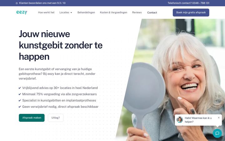 Screenshot ta' eezy.nl