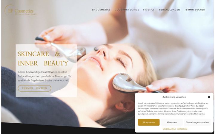 Ekrano kopija ef-cosmetics.de
