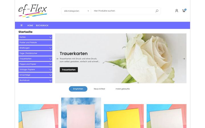 Ekrano kopija ef-flex.de
