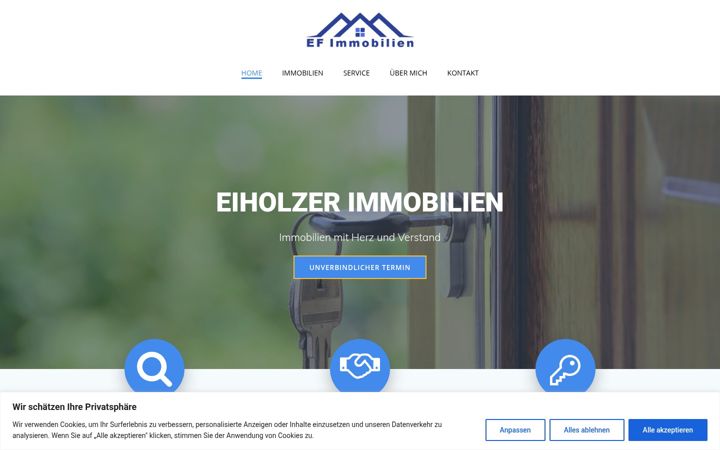 Snimka zaslona za ef-immo.ch