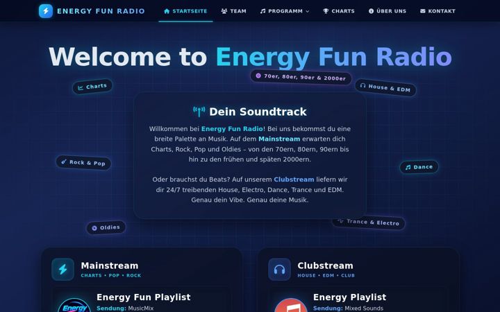 Ekrano kopija ef-radio.de