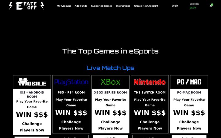 Screenshot of efaceoff.com