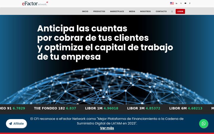 Screenshot of efactornetwork.com