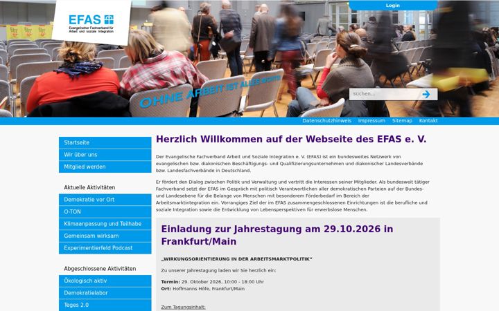 Screenshot of efas-web.de