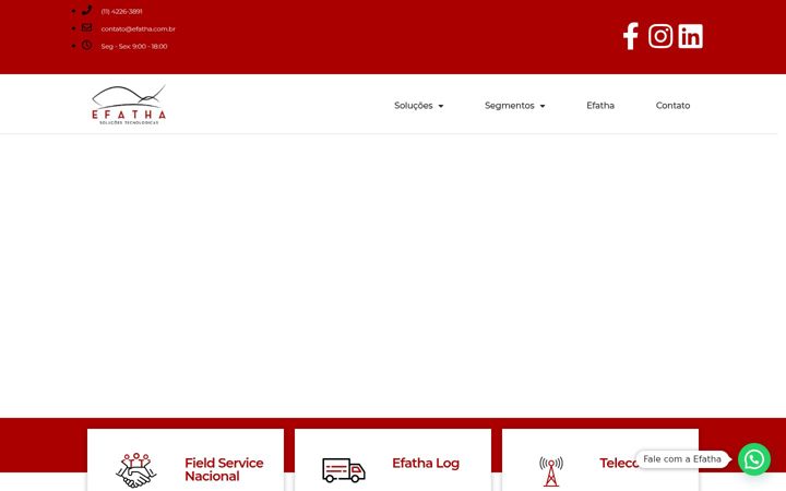 Skærmbillede af efatha.com.br