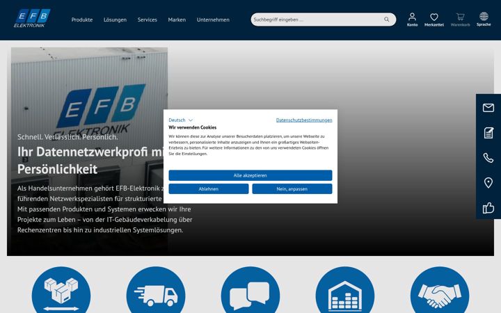 Screenshot of efb-elektronik.de