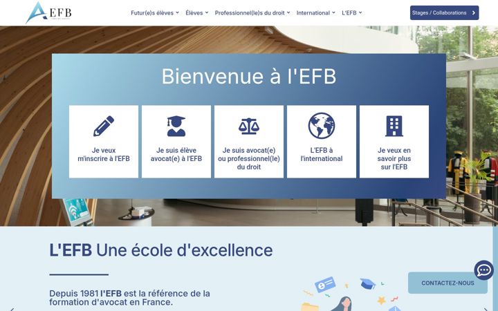 Screenshot di efb.fr