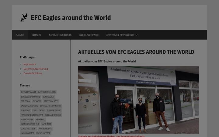Screenshot του efc-eagles.de