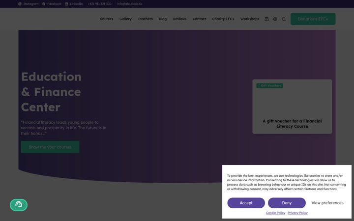 Screenshot of efc-school.com