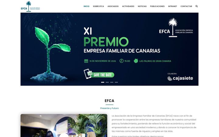 Zrzut ekranu efca.es