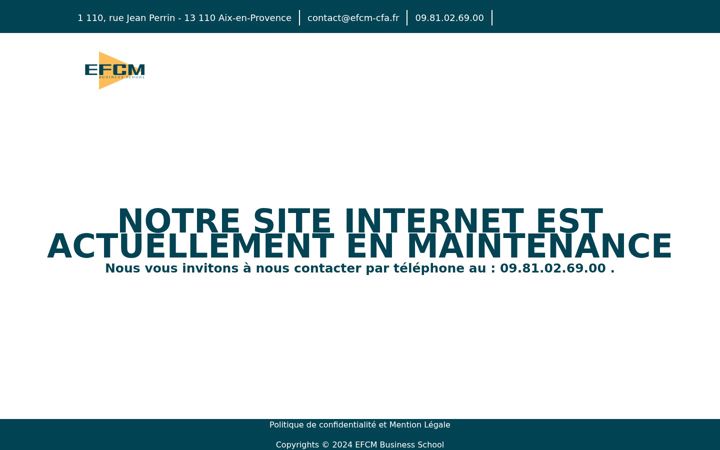 Screenshot di efcm-cfa.fr
