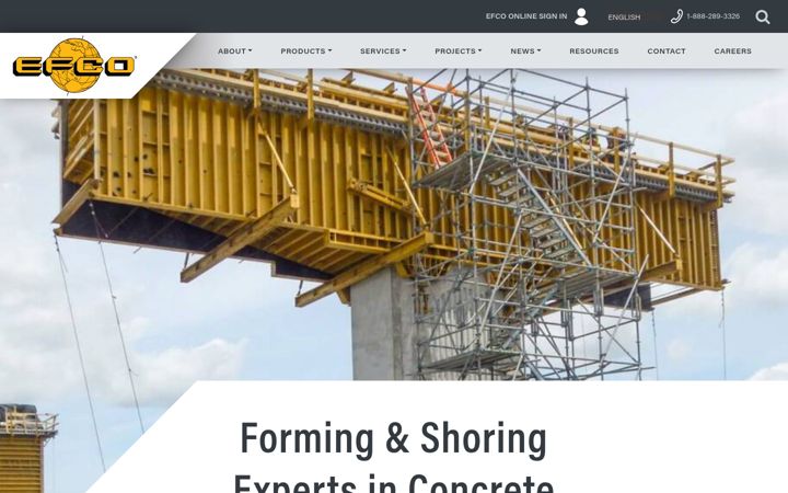 Screenshot of efcoforms.com