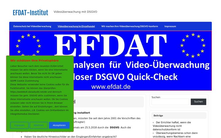 Screenshot of efdat.de