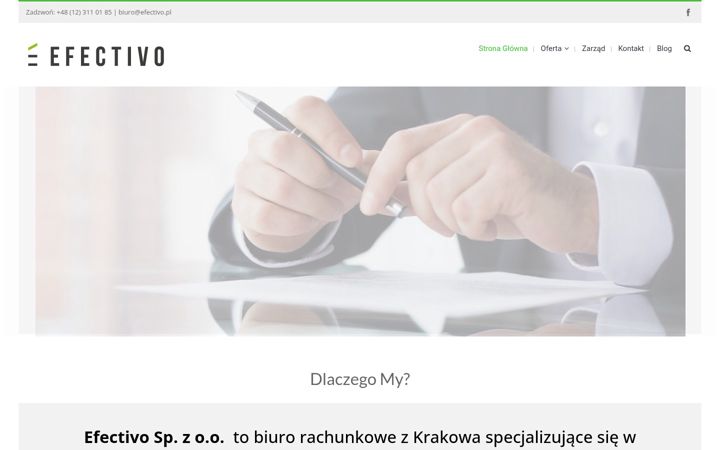 Kuvakaappaus sivustosta efectivo.pl