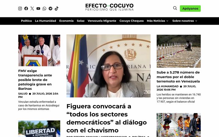 Screenshot of efectococuyo.com