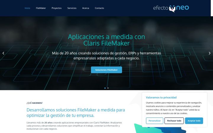 Screenshot of efectoneo.com