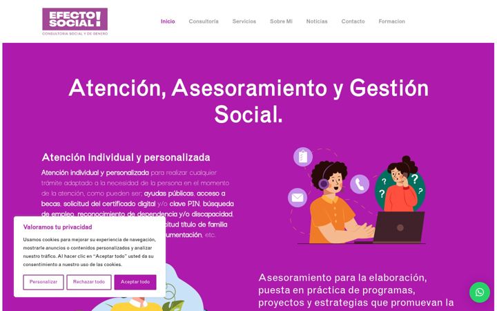 Screenshot of efectosocial.es