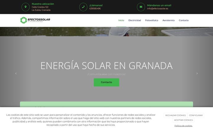 Screenshot of efectossolar.es
