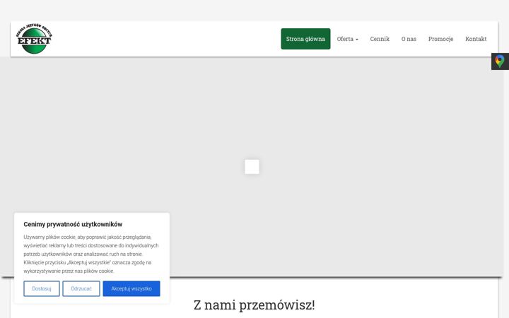 Kuvakaappaus sivustosta efekt-lublin.com.pl