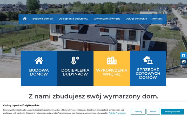 Kuvakaappaus sivustosta efektbudowa.pl