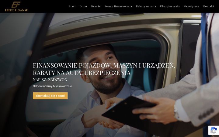 Kuvakaappaus sivustosta efektfinanse.pl