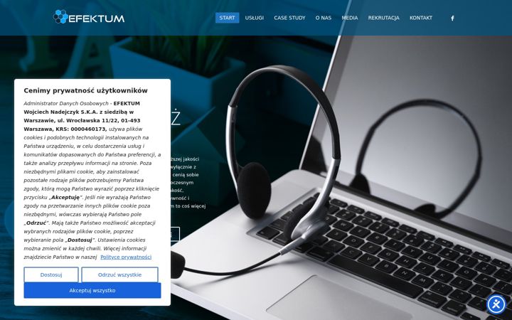 Screenshot ta' efektum.pl