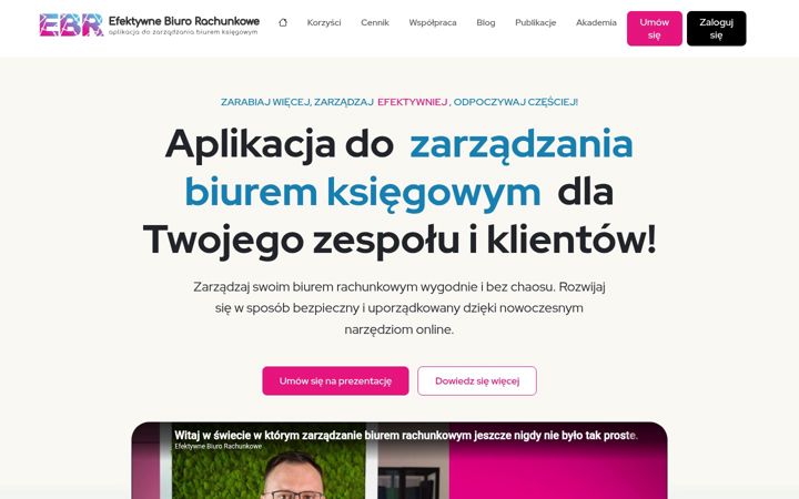 Screenshot of efektywnebiurorachunkowe.pl