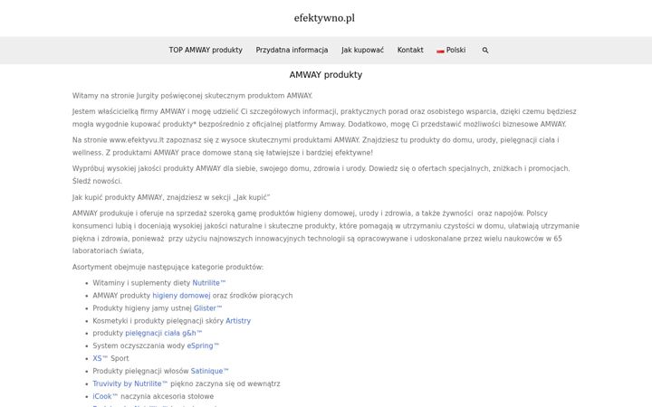 Screenshot of efektywno.pl