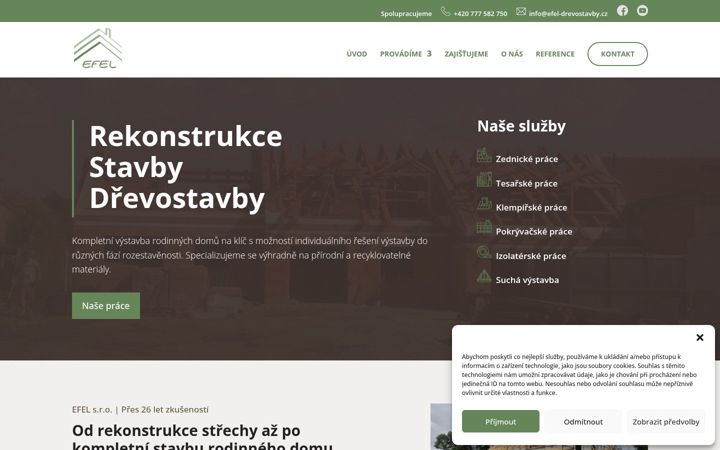 Screenshot of efel-drevostavby.cz