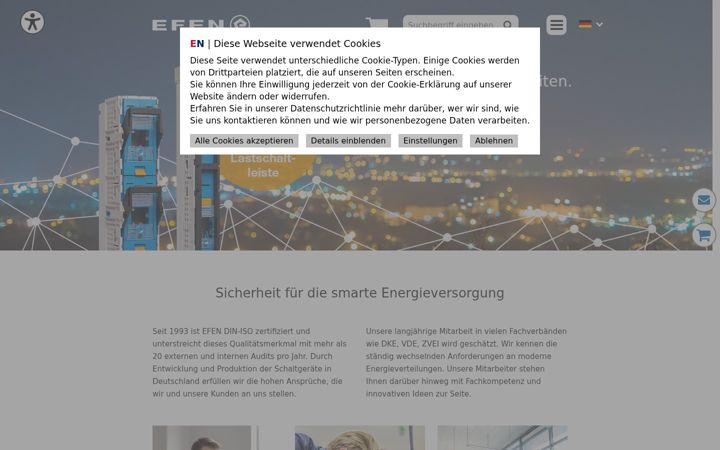 Screenshot of efen.com