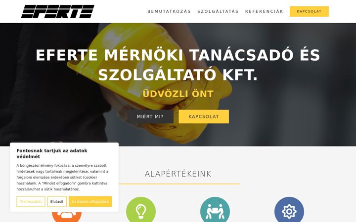 Screenshot ta' eferte.hu