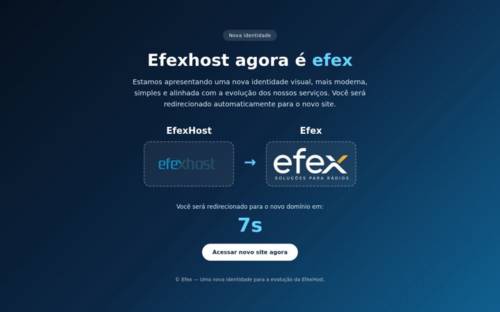 Screenshot of efexhost.com