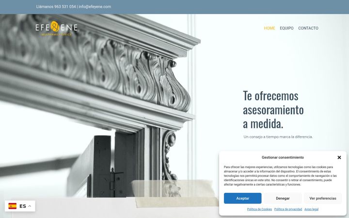 Screenshot of efeyene.com