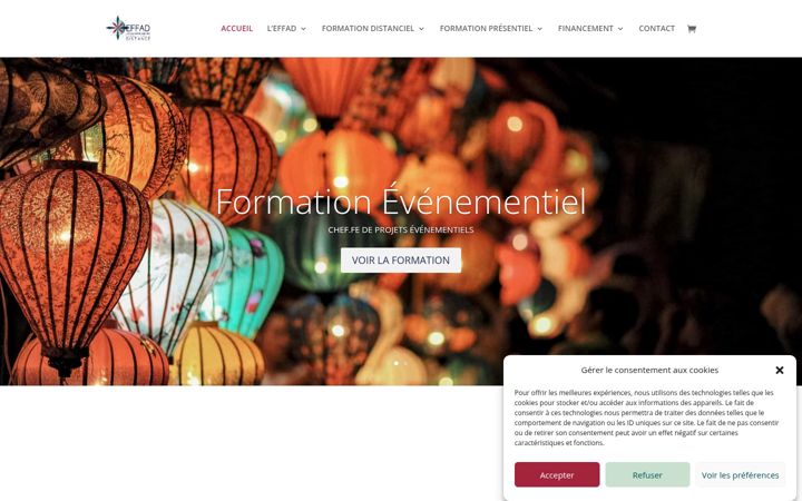 Screenshot di effad.fr