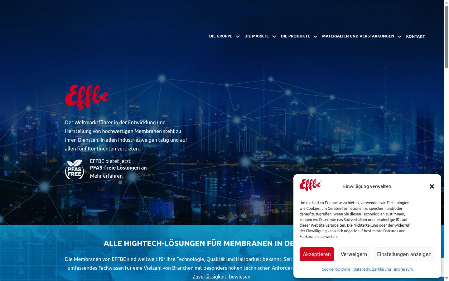 Screenshot tal-banner tal-kunsens muri qabel kwalunkwe interazzjoni