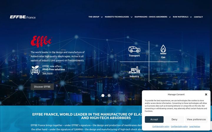 Screenshot of effbe-gamma.com