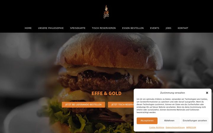 Screenshot of effe-gold-erding.de