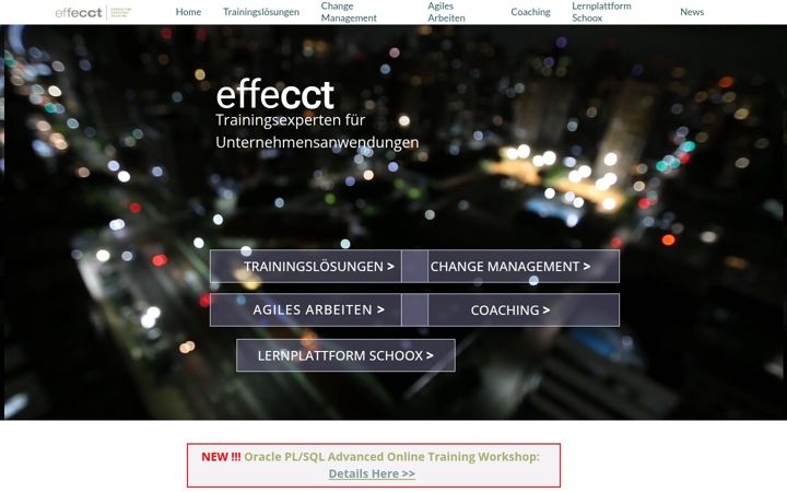 Screenshot of effecct.de