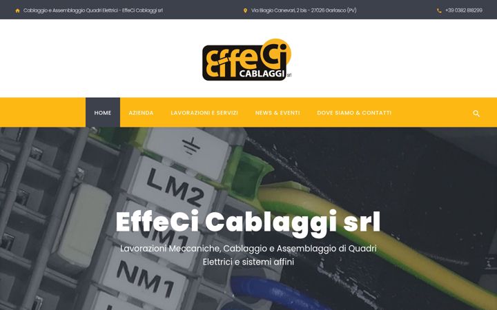 Екранна снимка на effeci-cablaggi.it
