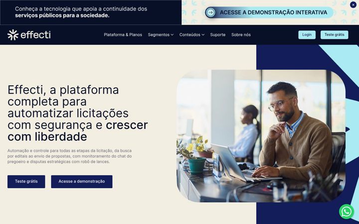 Screenshot of effecti.com.br