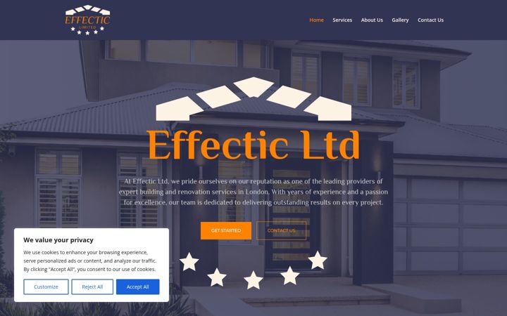 Screenshot of effectic.co.uk