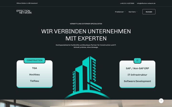 Screenshot of effection-network.de