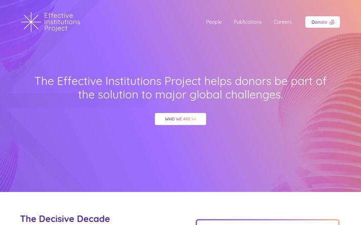 Captura de pantalla de effectiveinstitutionsproject.org