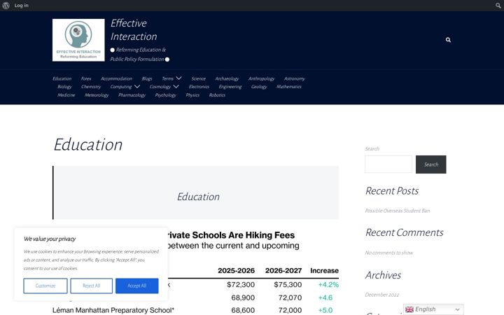Screenshot of effectiveinteraction.co.uk
